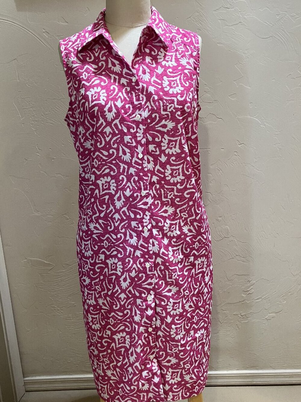 Pink! So feminine! Travelsmith versatile Go-To Summer Dress!